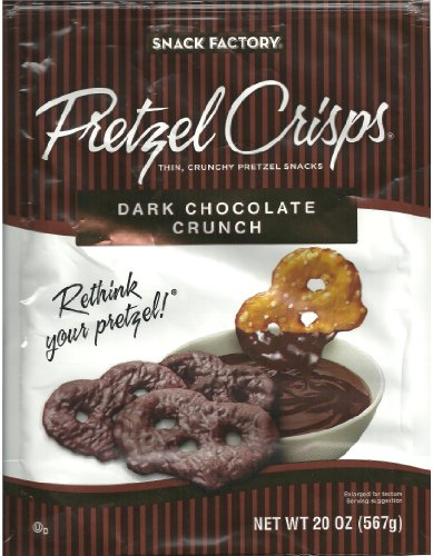 Dark Chocolate Crunch Pretzel Crisps – 20 oz – SUPER VALUE 2 PACK