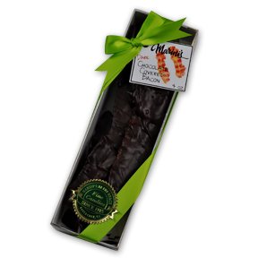Marini’s Candies Dark Chocolate Covered Bacon 1/4 lb. Gift Box