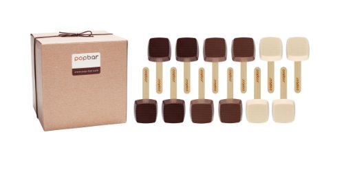 Hot Chocolate on a Stick – 12 Pack Variety Gift Box – Dark, Milk, Vanilla White Chocolate