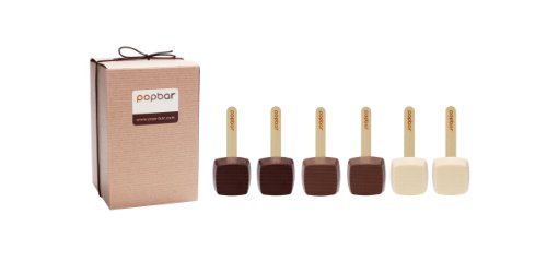 Hot Chocolate on a Stick – 6 Pack Variety Gift Box – Dark, Milk, Vanilla White Chocolate