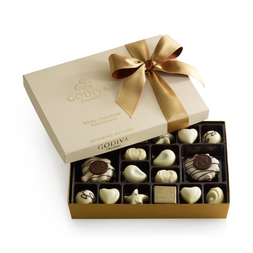 GODIVA Chocolatier White Chocolate Gift Box 24 Pieces