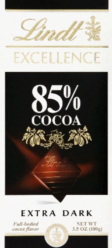 Lindt Excellence Extra Dark Chocolate 85% Cocoa, 3.5-Ounce Package