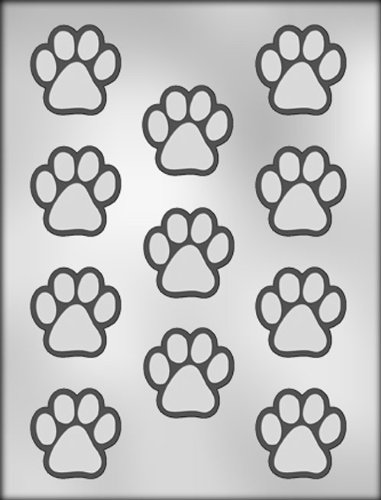 CK Products 1-1/2-Inch Paw Print Chocolate Mold