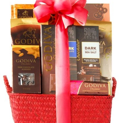 Wine.com Dark Chocolate Gift Basket Containing Godiva Chocolate | Best ...