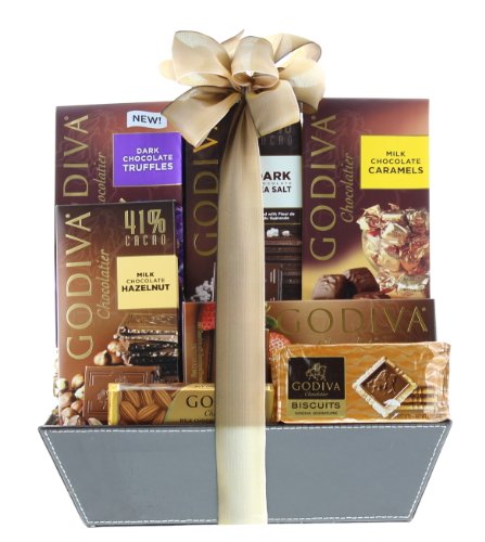 Wine.com Connoisseur Gift Basket Containing Godiva Chocolate