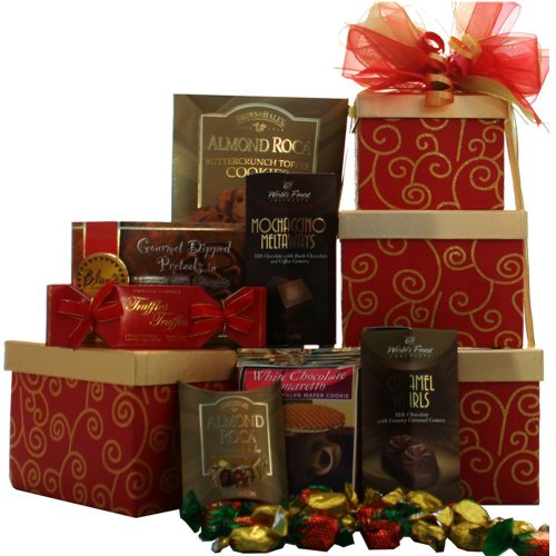 Art of Appreciation Gift Baskets  Sweet Sentiments Gourmet Food and Snacks Gift Tower