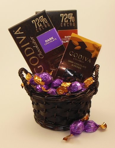 Godiva Dark Chocolate Lovers Gift Basket (small)