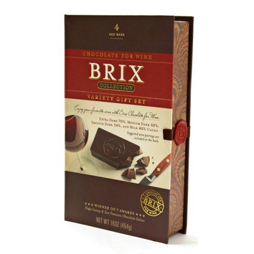 Brix Chocolate for Wine 4 Variety Gift Set Collection