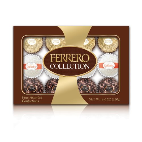 Ferrero Collection Rondnoir with Hazelnut Center Chocolate Collection 12 Piece Gift Box