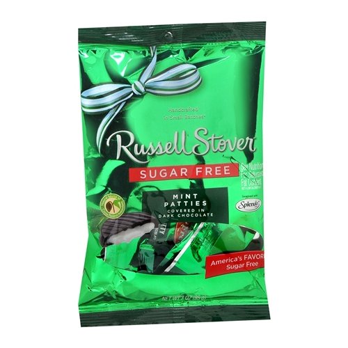 Russell Stover Sugar Free Mint Patties, 3 oz bag (2 Pack)