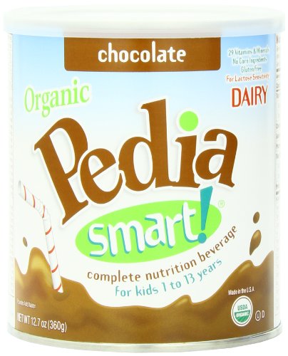 PediaSmart Organic DAIRY Chocolate Complete Nutrition Beverage Powder, 12.7 Ounce