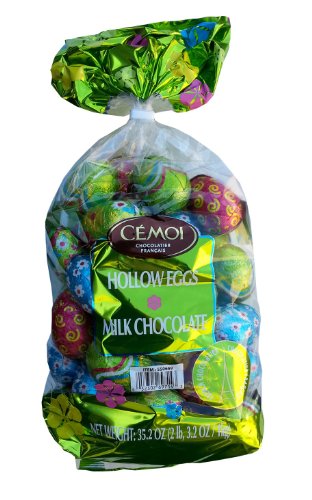 Cemoi Chocolatier Milk Chocolate Hollow Easter Eggs Gift Present (35.2 0z)