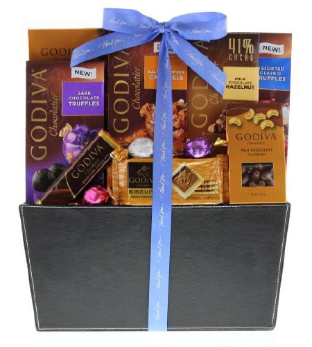 Wine.com Thank You Gift Basket Containing Godiva Chocolate
