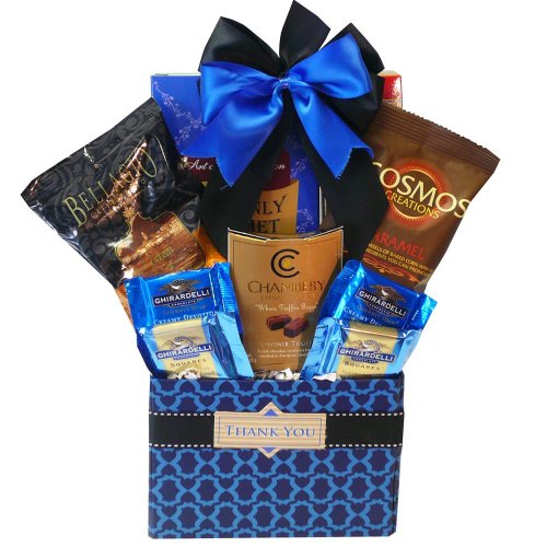 Art of Appreciation Gift Baskets Thank You Desk Caddy Coffee and Treats, Chocolate