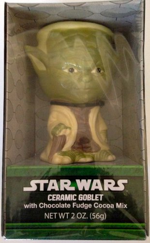 Star Wars Yoda Ceramic Goblet with Chocolate Fudge Cocoa Mix Gift Set
