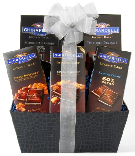 Wine.com Ghirardelli Intense Dark Chocolate Gift Basket