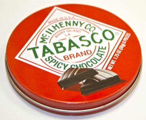 Tabasco “Spicy Dark Chocolate Wedges” (One Tin Can)