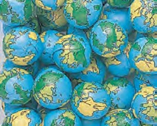 Globe Foiled Milk Chocolate Earth Balls 5LB Bag