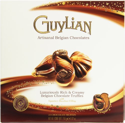 Guylian Belgium Chocolates 22 Piece Artisanal Seashell Truffles with Signature Hazelnut Filling, 8.82 Ounce