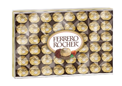 Ferrero Rocher Fine Hazelnut Chocolate, 48 Count