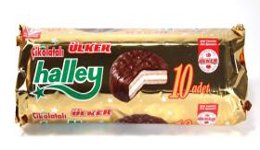 Ulker Halley – Chocolate covered Marshmallow Sandwichs – 10 pieces