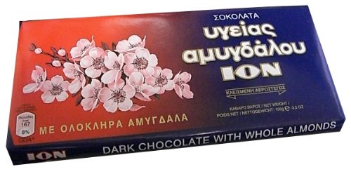 Dark Chocolate with Whole Almonds 3pcsx100g