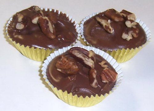 Scott’s Cakes Milk Chocolate Pecan Clusters in a 8 oz. Christmas Plaid Box