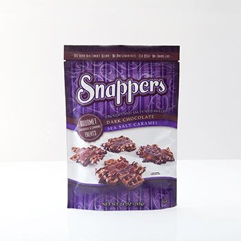 Snappers Crunchy and Salty and Sweet Dark Chocolate Sea Salt Caramel 24 oz