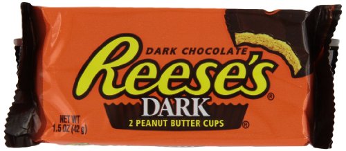 Reese’s Peanut Butter Cups, Dark Chocolate, 1.5-Ounce Packages (Pack of 24)