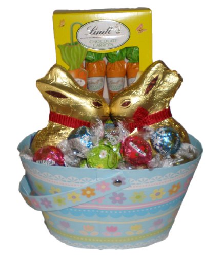 Kissing Bunnies Chocolate Lovers Gift Basket