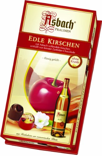 Asbach Brandy Filled Chocolate Cherries in Gift Box, 3.5 Ounce