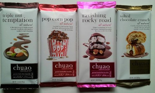 Chuao Chocolatier Combo All Natural – 2.8 Oz. (Pack of 4) (LOVE ACTUALLY)