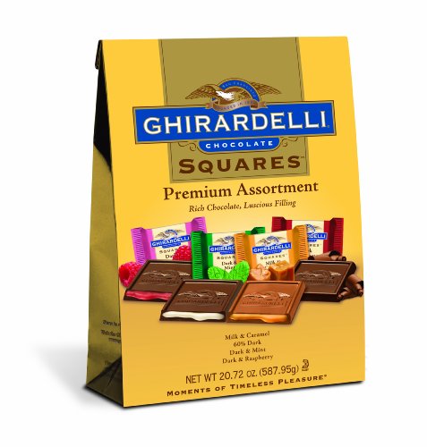 Ghirardelli Chocolate Squares, Premium Assortment, 20.72-Ounce Bag