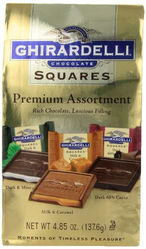 Ghirardelli Chocolate Squares, Premium Assortment, 4.85-Ounce Packages (Pack of 6)