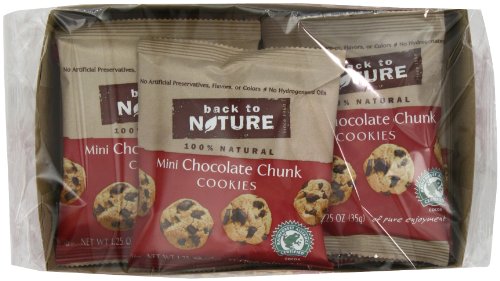 Back to Nature Mini Chocolate Chunk Cookies, (Pack of 24)