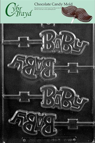Cybrtrayd B055 “Baby” Lolly Chocolate Candy Mold with Exclusive Cybrtrayd Copyrighted Chocolate Molding Instructions
