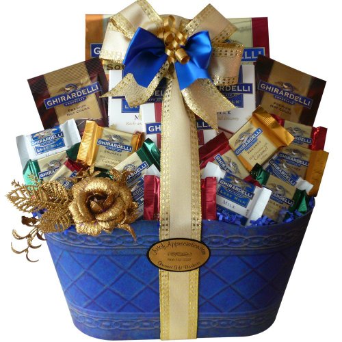 Art of Appreciation Gift Baskets Summer Gift Basket (Love and Joy of Ghirardelli Chocolate)