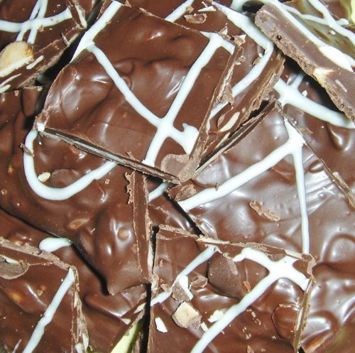 BLUEBERRY Dark Chocolate Almond Bark, 16 oz (1 lb) – by Sweet Sensationz