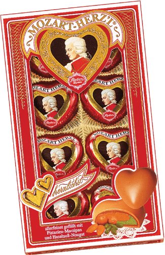 Reber Mozart Hearts 8 Piece Gift Box, 2.8 Ounce