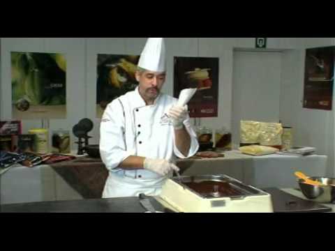 Martins Chocolatier making chocolate decorations