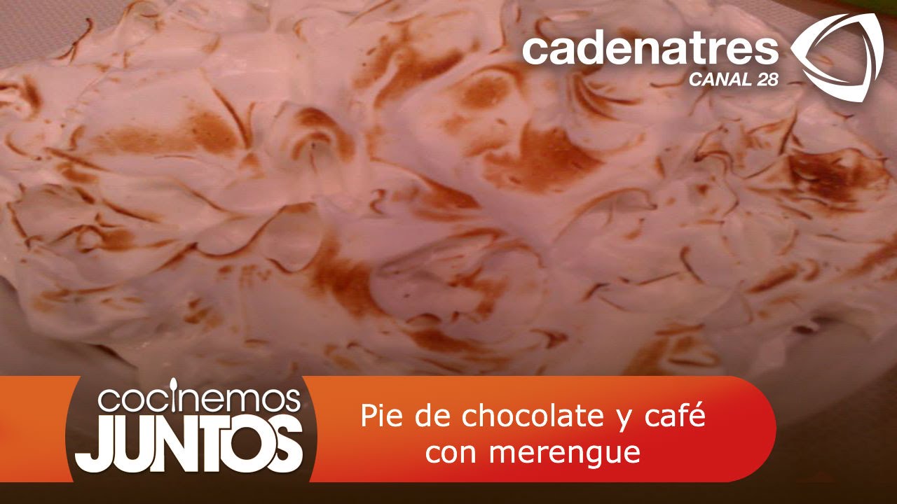 Pie de chocolate y café con merengue
