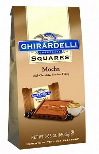Ghirardelli Chocolate Squares Mocha 5.54 Oz/157.3g Packages (Pack of 3)