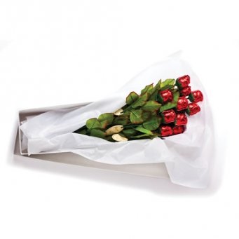 Chocolate Roses 19in Semi-Solid Premium Milk Gift Boxed Pkg/12