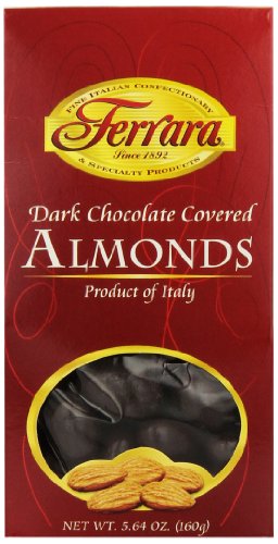 Ferrara Chocolate Covered Almonds, Dark, 5.6 Ounce