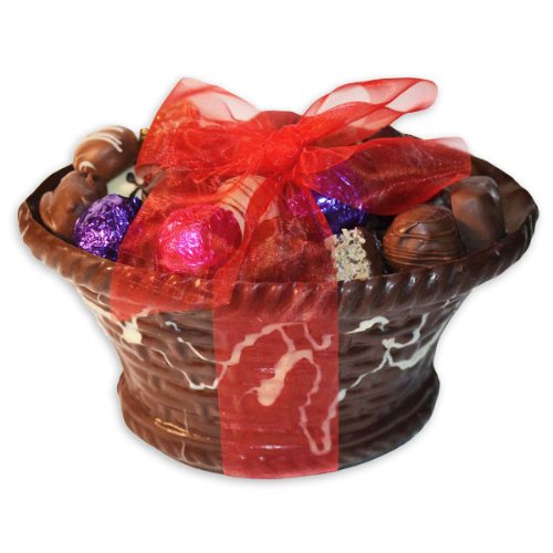 Chocolate Truffle Gift Basket – 60 Piece Chocolate Truffle Assortment – Majestic by Dilettante