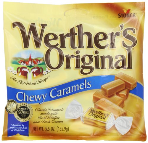 Werther’s Original Chewy Caramels, 5.5-Ounce Bags (Pack of 12)