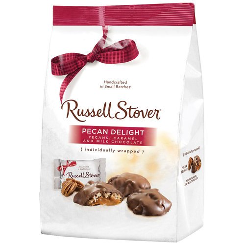 Russell Stover Pecan Delight with Pecans, Caramel and Milk Chocolate, Individually Wrapped – 19.1 oz (1.19Lb, 541g)