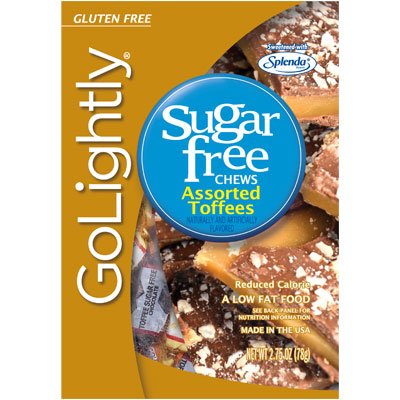 Go Lightly Sugar Free Toffees Assorted, 2.75 oz bag, Kosher