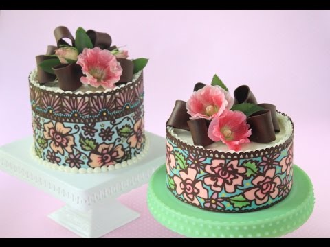 How to Make Multi-Color/Solid Chocolate Cake Wraps