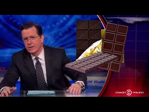 Shows: Stephen Colbert is fearful of a potential chocolate shortage (November 21th 2014)